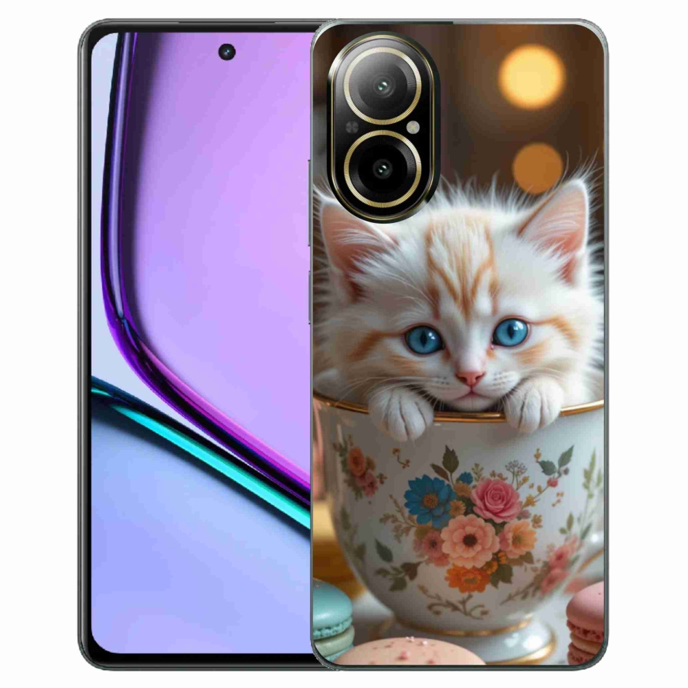 mmCase gél tok a Realme C67-hez – aranyos cica 6