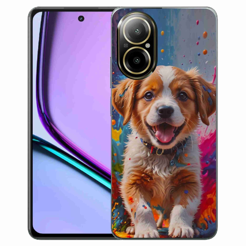 mmCase gél tok a Realme C67-hez – aranyos kiskutya 3
