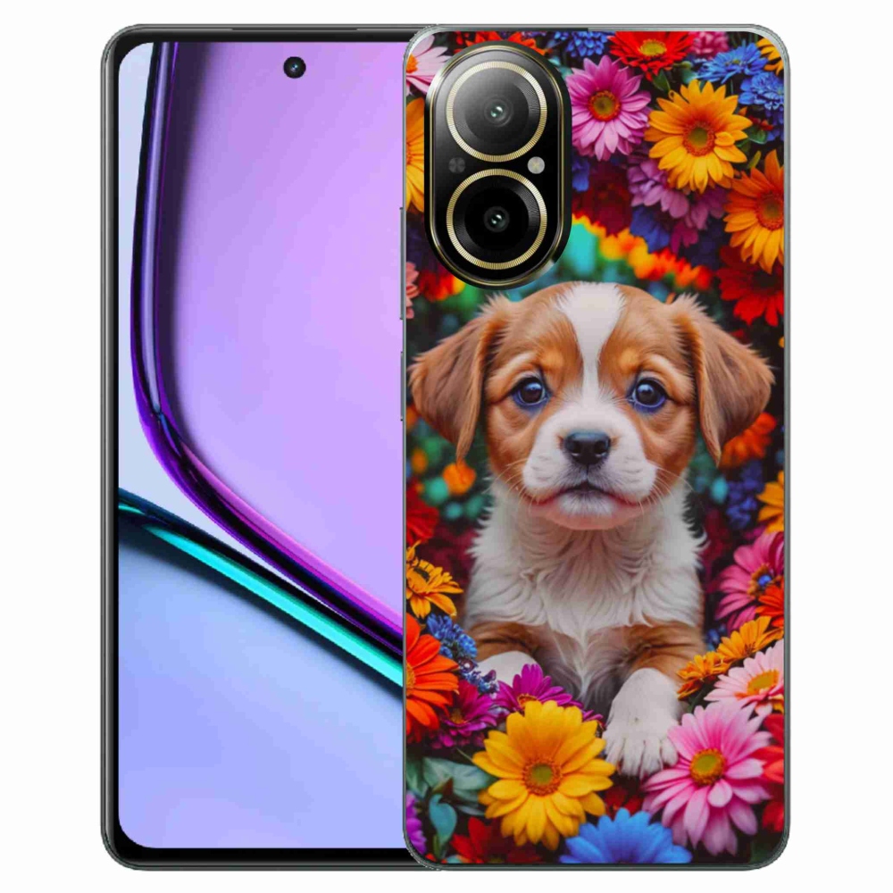 mmCase gél tok a Realme C67-hez – aranyos kiskutya