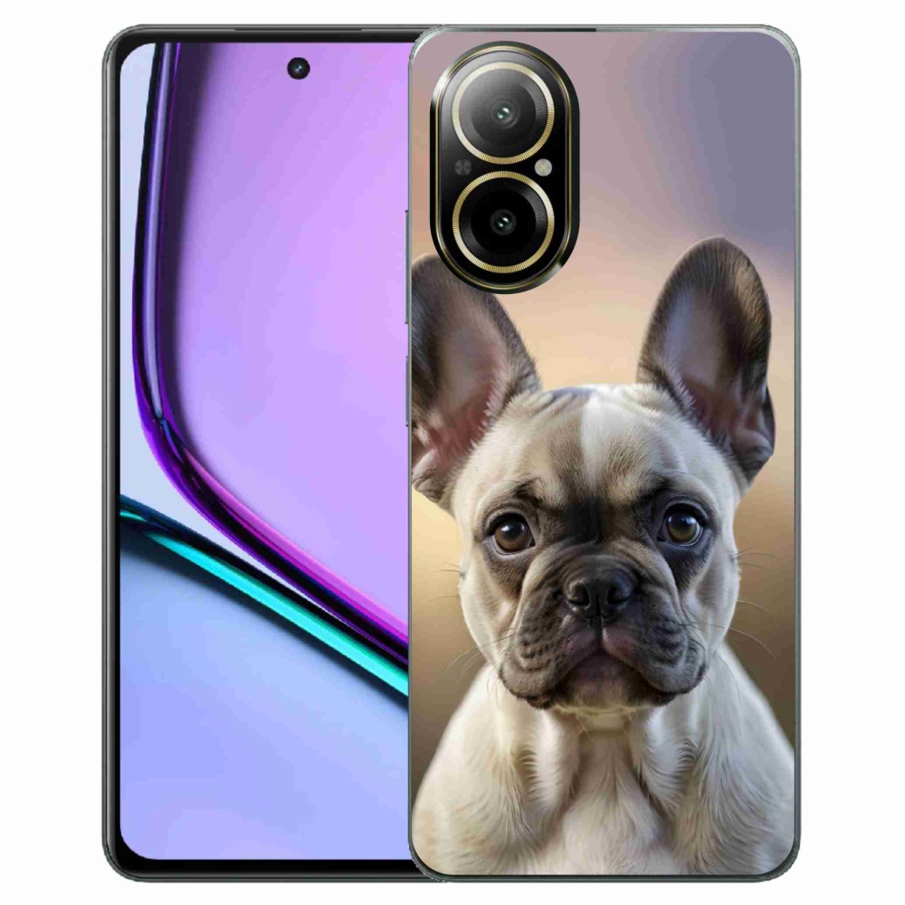 mmCase gél tok a Realme C67-hez – aranyos francia buldog