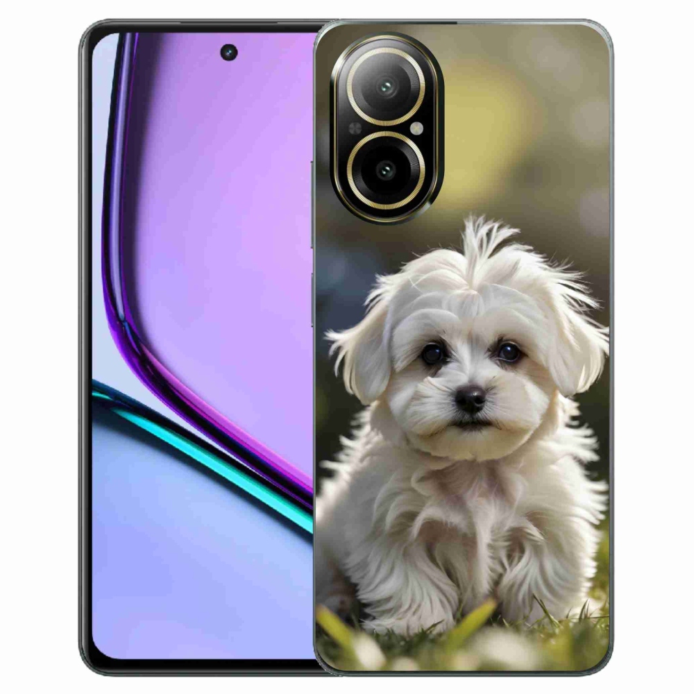 mmCase gél tok a Realme C67-hez – aranyos máltai kutyus