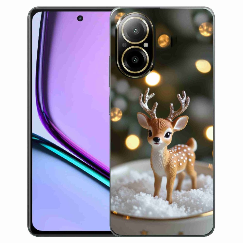 mmCase gél tok a Realme C67-hez – aranyos karácsonyi szarvas