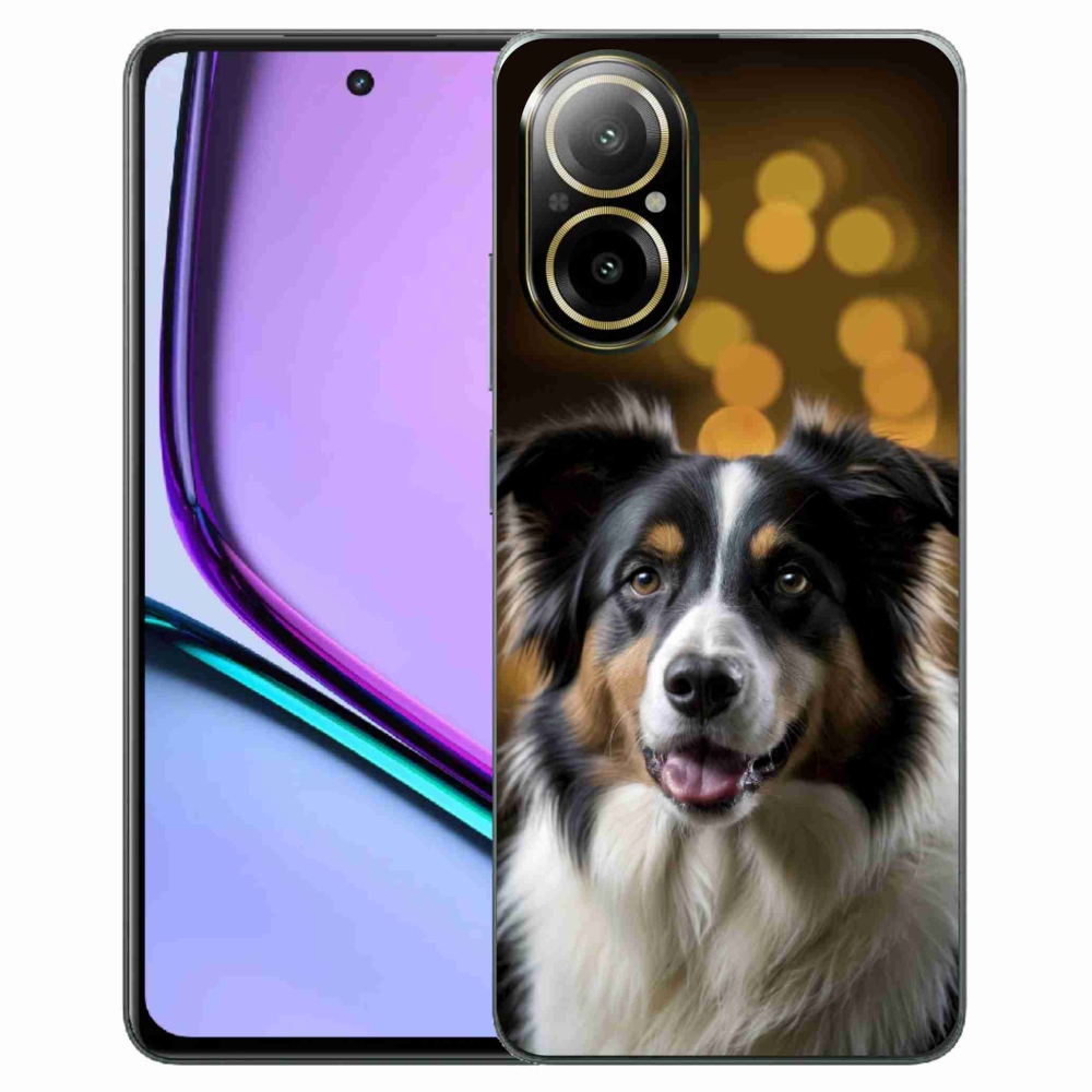 mmCase gél tok a Realme C67-hez – mosolygós ausztrál juhászkutya