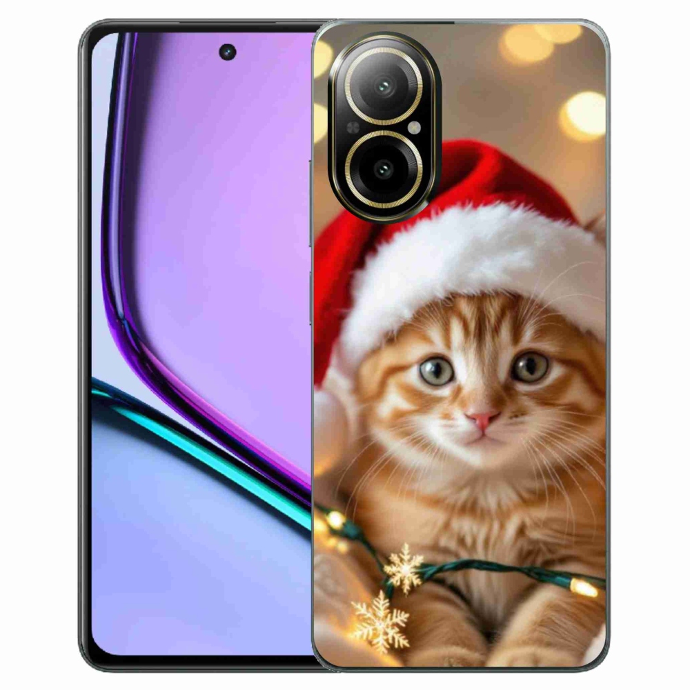mmCase gél tok a Realme C67-hez – karácsonyi cica