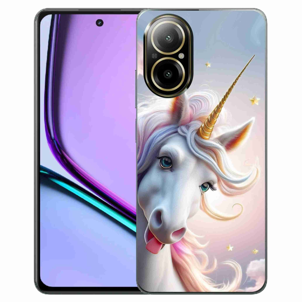 mmCase gél tok a Realme C67-hez – vidám egyszarvú