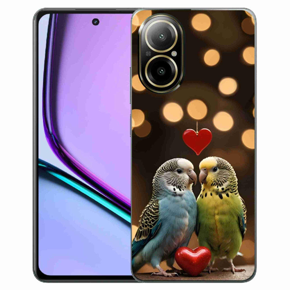 mmCase géltok a Realme C67-hez – szerelmes papagájok