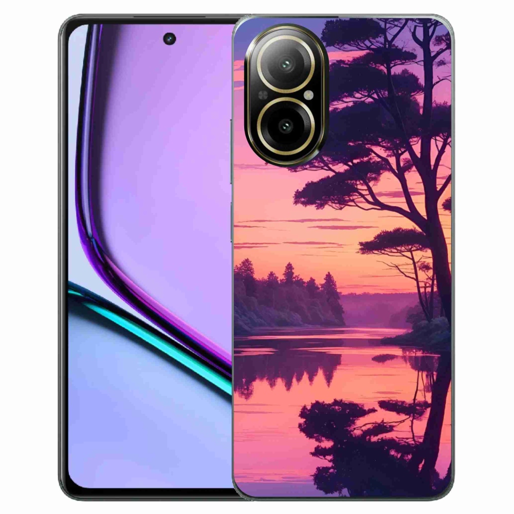 mmCase géltok a Realme C67-hez – naplemente a tó felett
