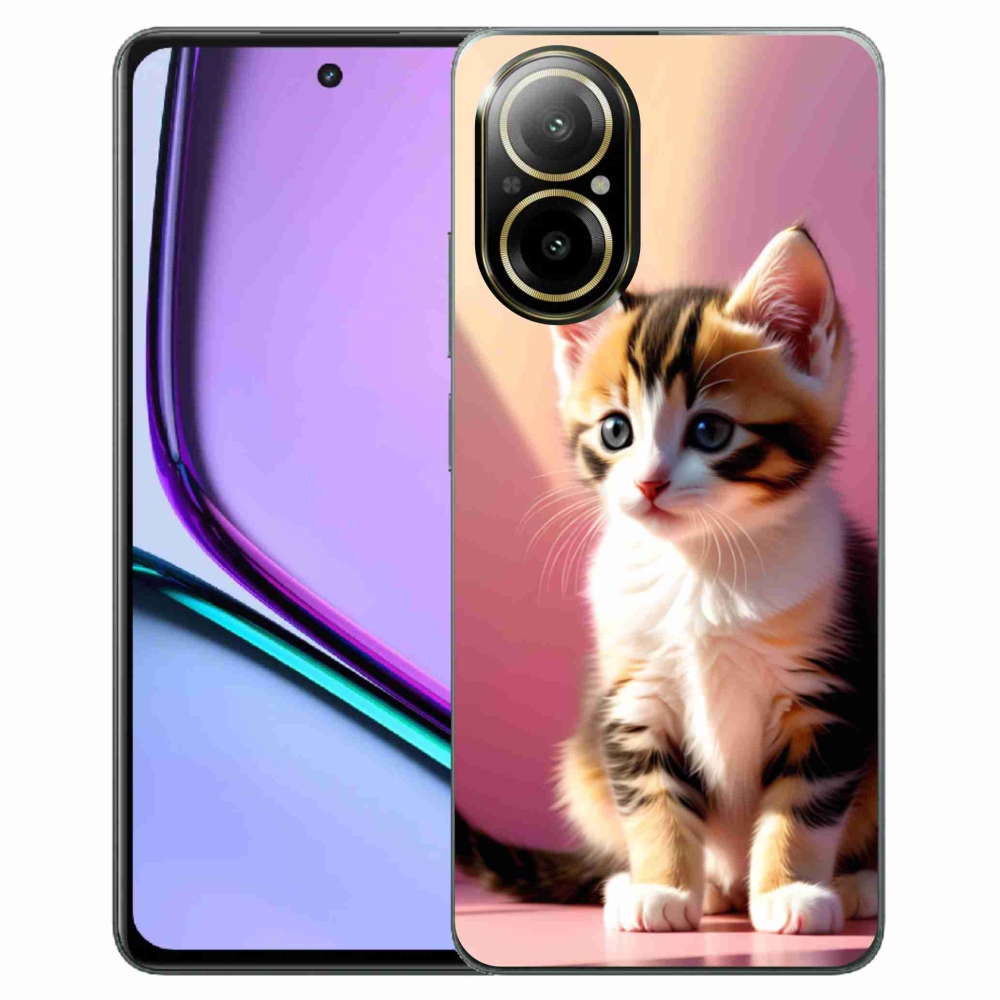 mmCase gél tok a Realme C67-hez – kíváncsi cica 2