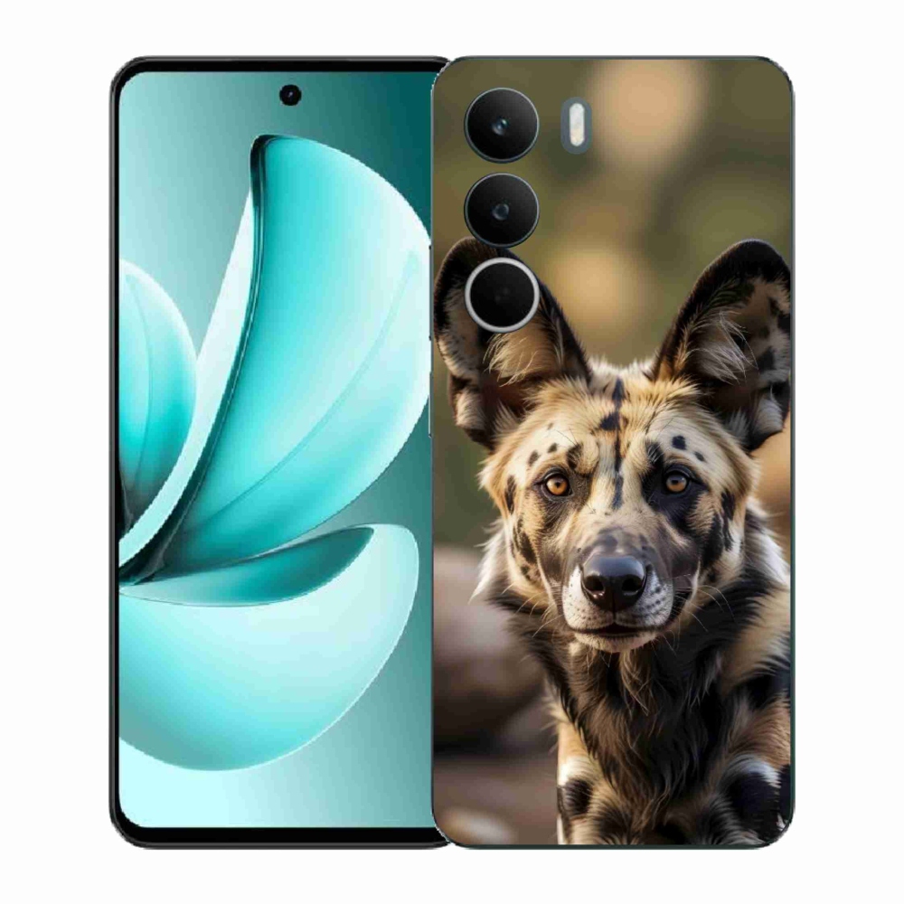 Gél borítás mmCase a Realme C71 készülékhez - Afrikai vadkutya