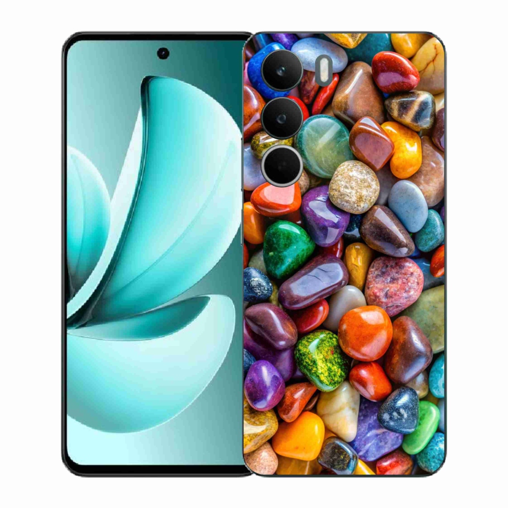 Zselés borítás mmCase a Realme C71 készülékhez - színes strasszkövek