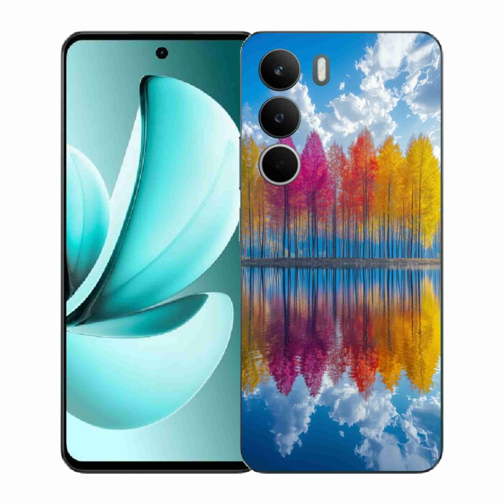 Zselés borítás mmCase a Realme C71 készülékhez - színes fák