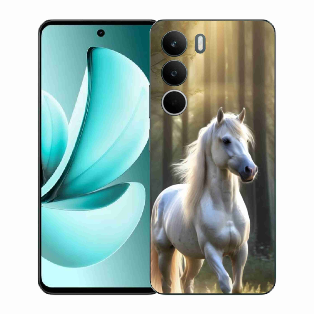 Zselés borítás mmCase a Realme C71 készülékhez - fehér ló 3