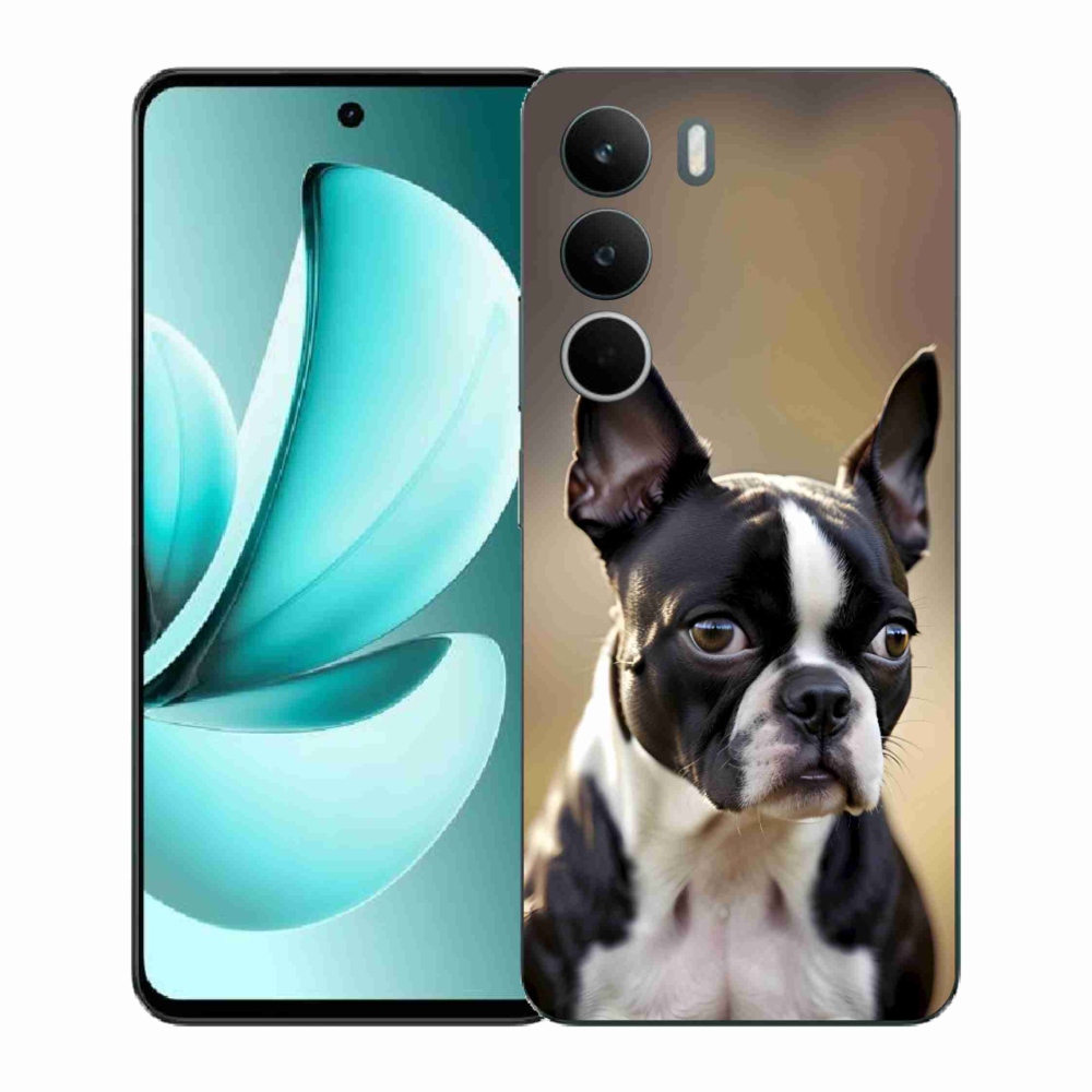 Zselés borítás mmCase a Realme C71 készülékhez - Boston Terrier