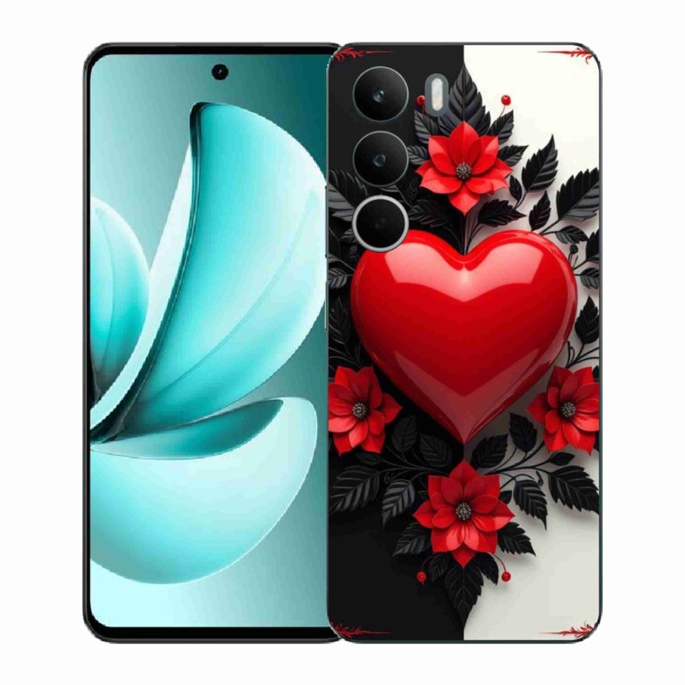 Gél borítás mmCase a Realme C71 készülékhez - piros szív