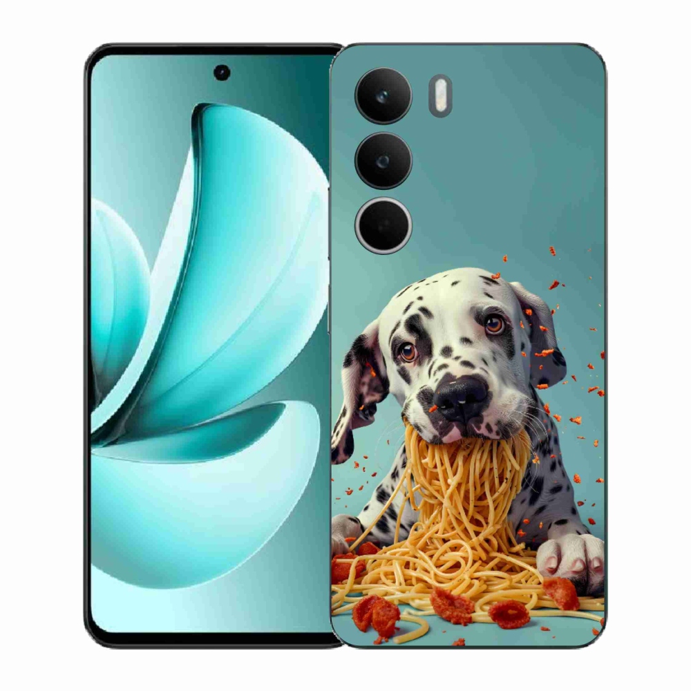 Zselés borító mmCase a Realme C71 készülékhez - Dalmát és spagetti