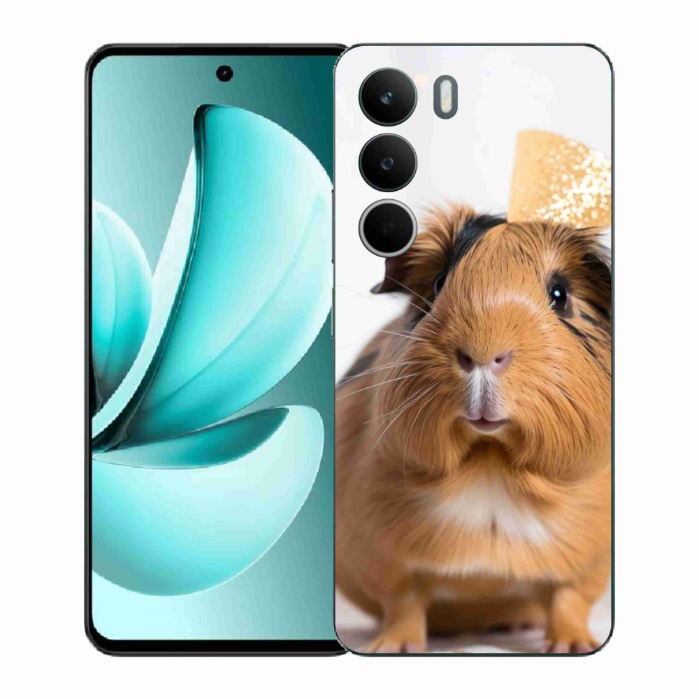 Zselés borító mmCase a Realme C71 készülékhez - barna tengerimalac