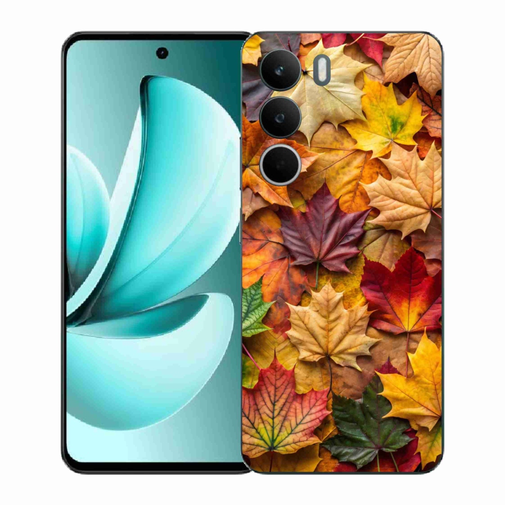 Zselés borítás mmCase a Realme C71 készülékhez - juharlevelek 2