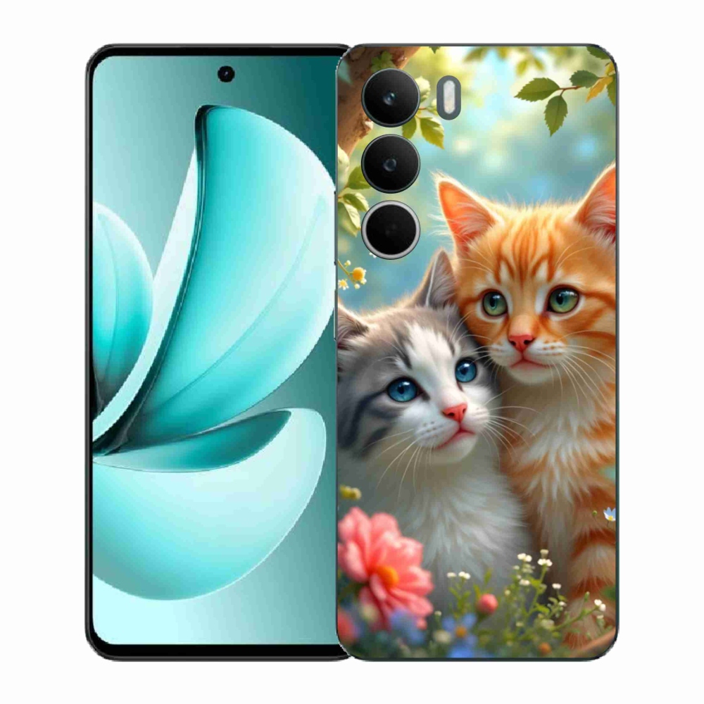 Gél borítás mmCase a Realme C71 készülékhez - cat love 2
