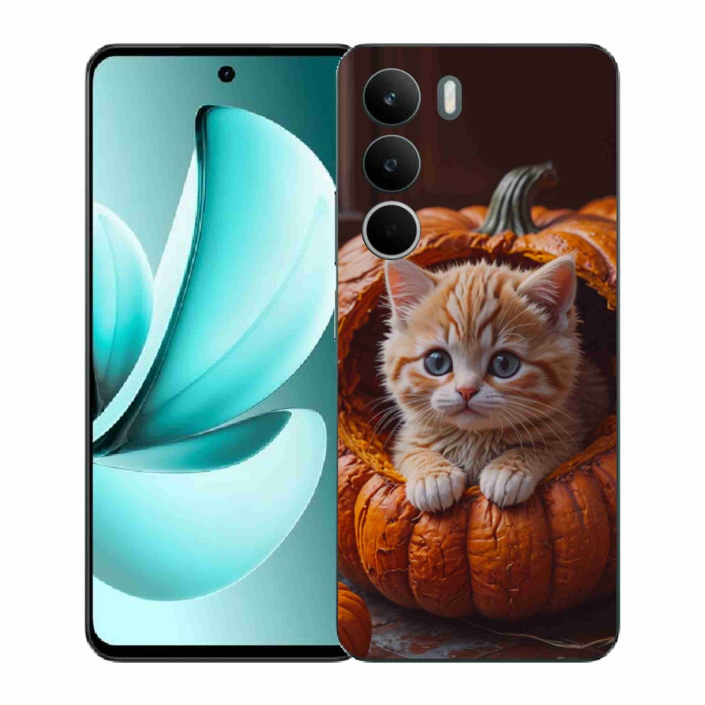 Gél borítás mmCase a Realme C71 készülékhez - cica és tök 2