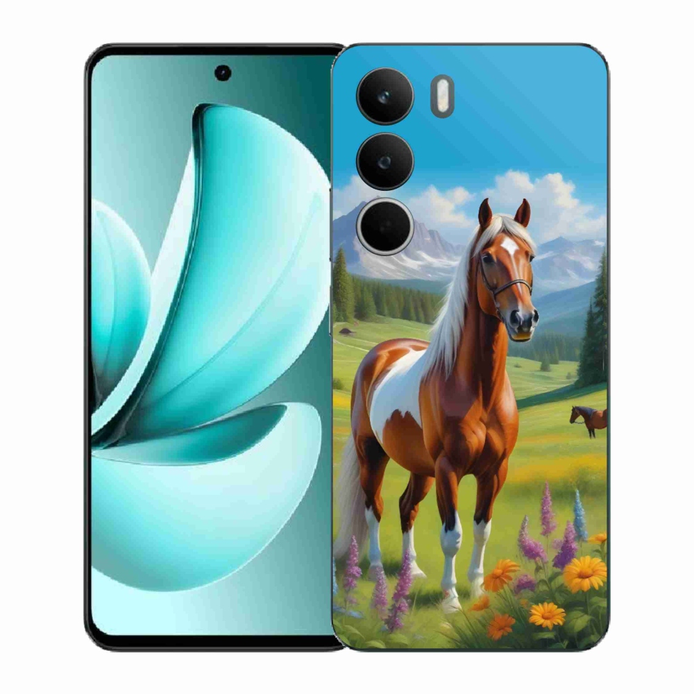Gél borítás mmCase a Realme C71 készülékhez - ló a réten