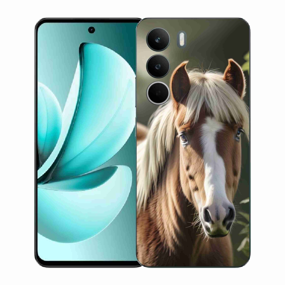 Zselés borítás mmCase a Realme C71 készülékhez - ló világos sörénnyel