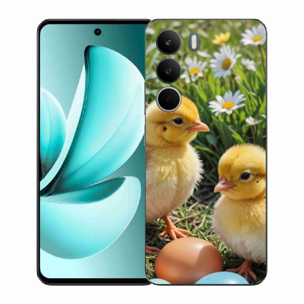 Zselés borítás mmCase a Realme C71 készülékhez - csibék