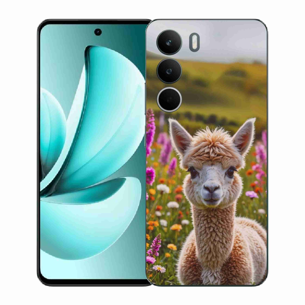Gél borító mmCase a Realme C71 készülékhez - láma a réten