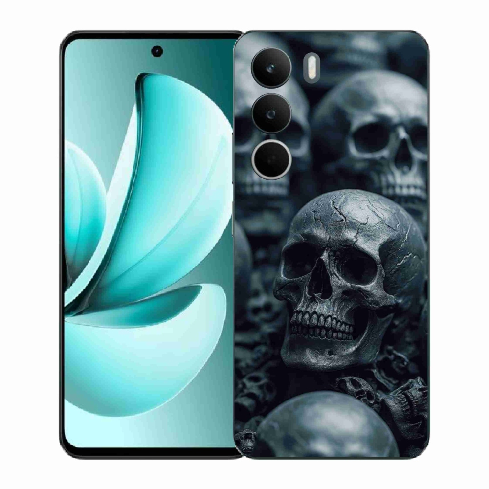 Zselés borítás mmCase a Realme C71 készülékhez - koponya 2