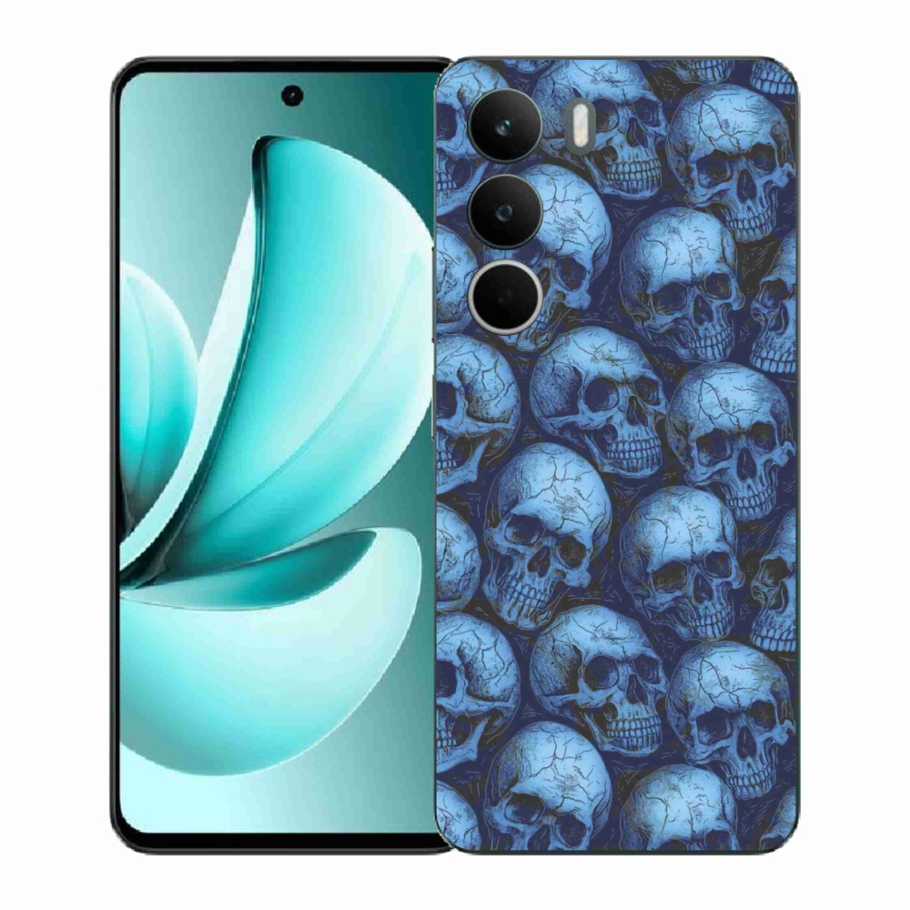 Zselés borítás mmCase a Realme C71 készülékhez - koponyák
