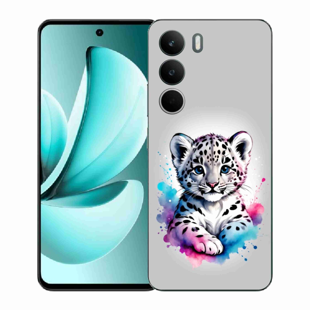 Gél borító mmCase a Realme C71 készülékhez - leopárd kölyök