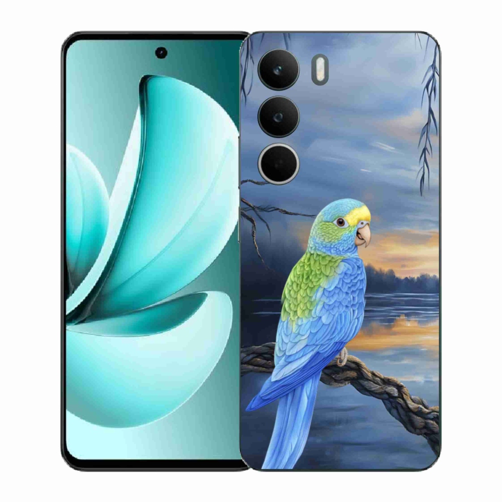 Gél borítás mmCase a Realme C71 készülékhez - kék papagáj