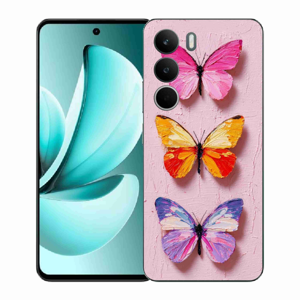 Gél borító mmCase a Realme C71 készülékhez - pillangó szentháromság