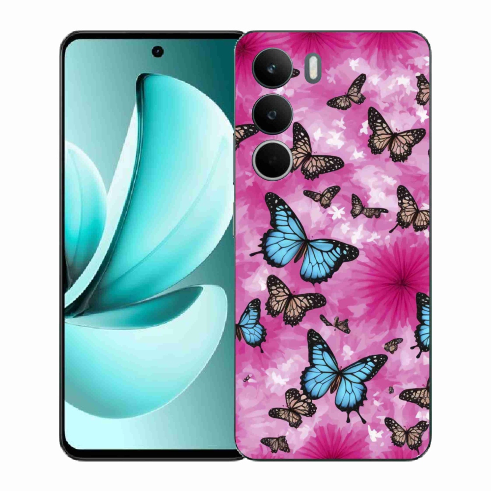 Zselés borítás mmCase a Realme C71 készülékhez - pillangókert