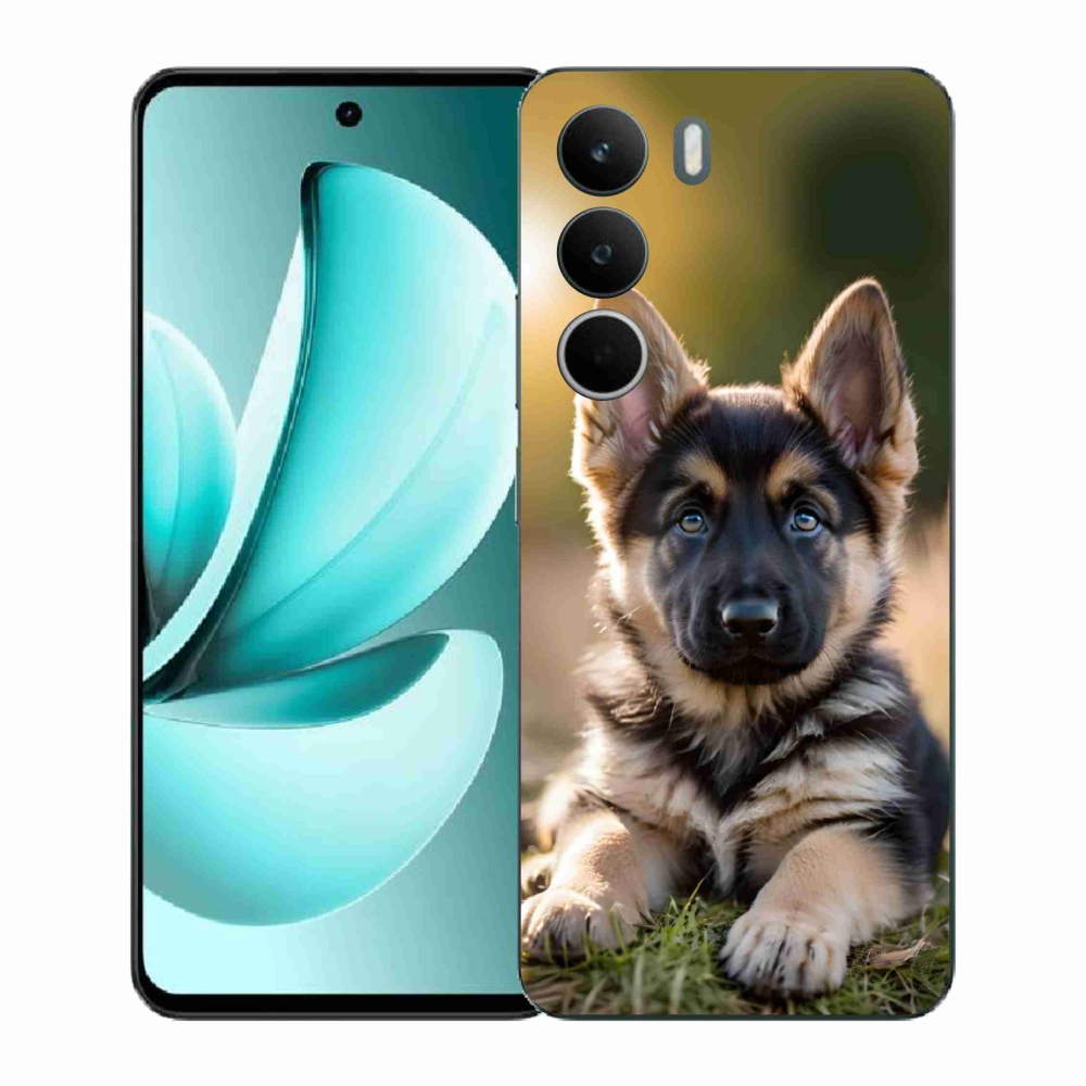 Gél borítás mmCase a Realme C71 készülékhez - Német juhászkutya a vadonban