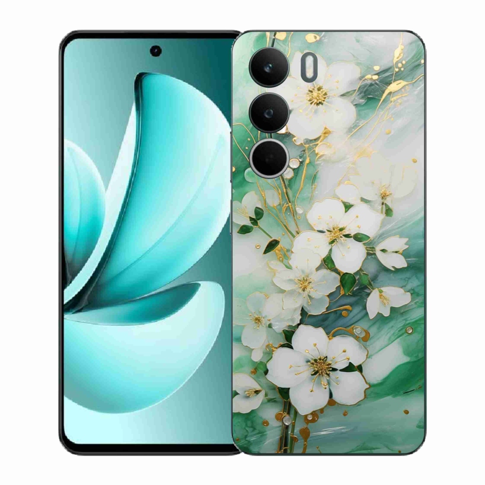 Gél borító mmCase a Realme C71 készülékhez - finom virágok