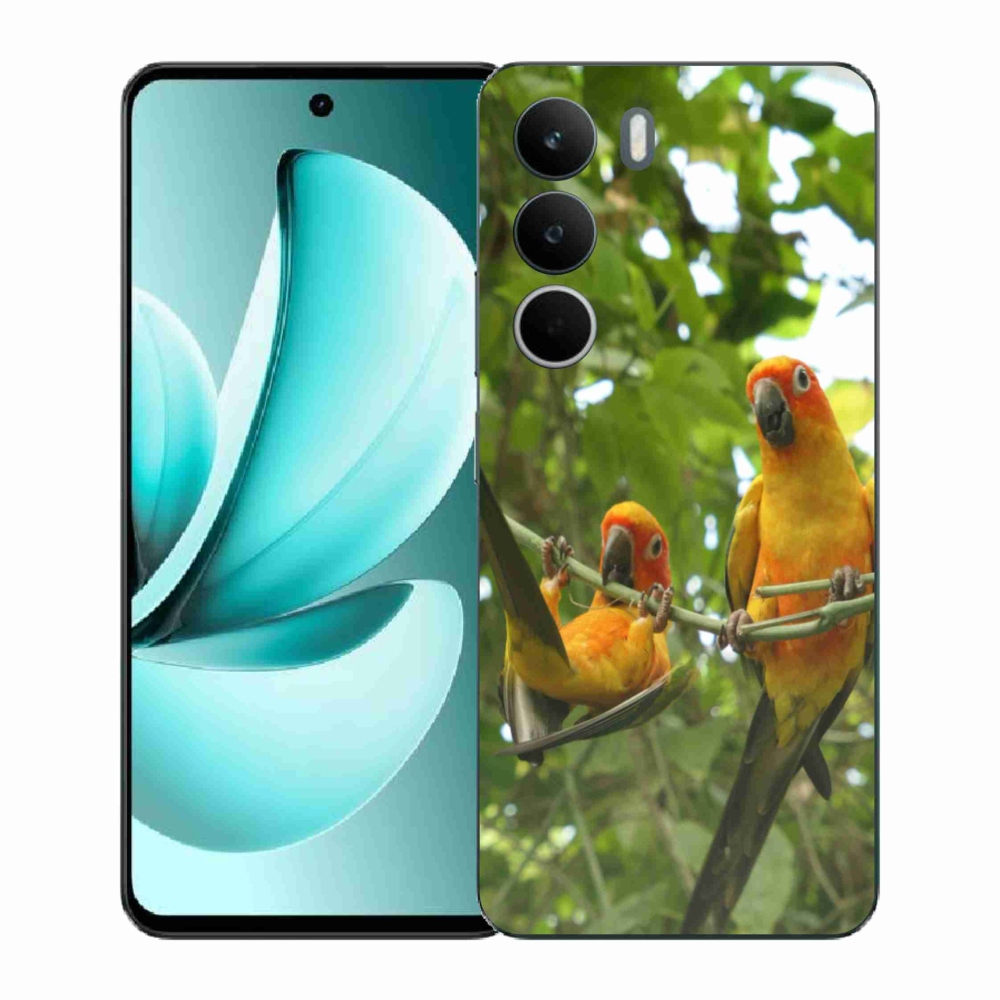 Gél borító mmCase a Realme C71 készülékhez - papagájok aratingy