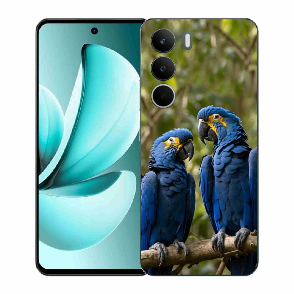 Zselés borítás mmCase a Realme C71 készülékhez - papagáj duo