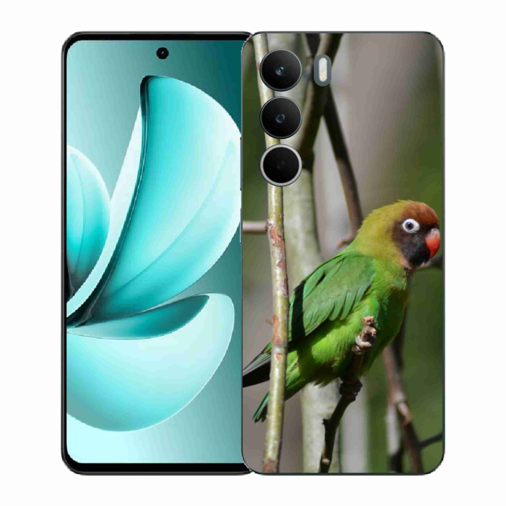 Gél borító mmCase a Realme C71 készülékhez - papagáj agapornis