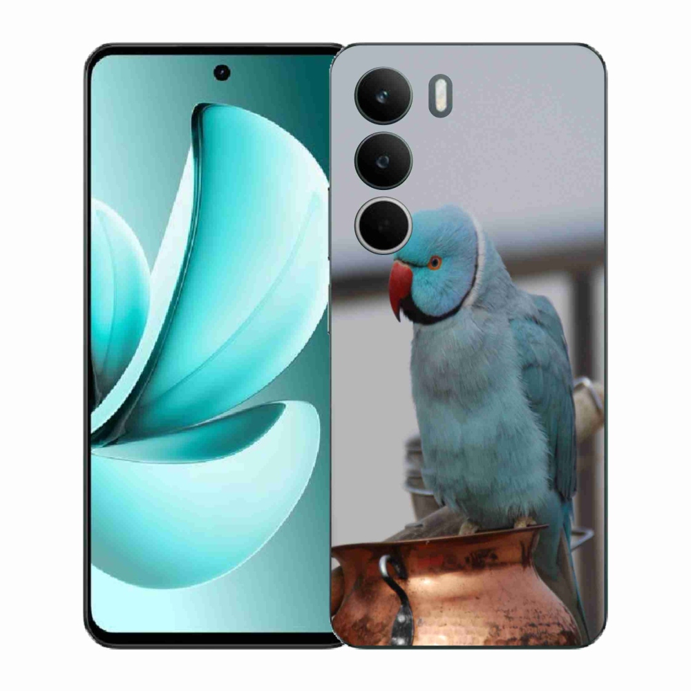 Zselés borítás mmCase a Realme C71 készülékhez - papagáj alexander kék