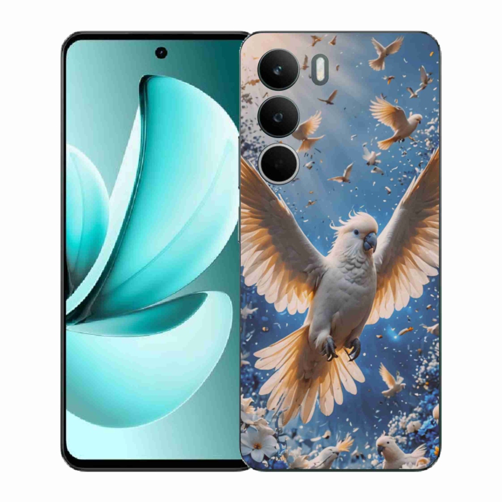 Gél borítás mmCase a Realme C71 készülékhez - kakadu papagáj