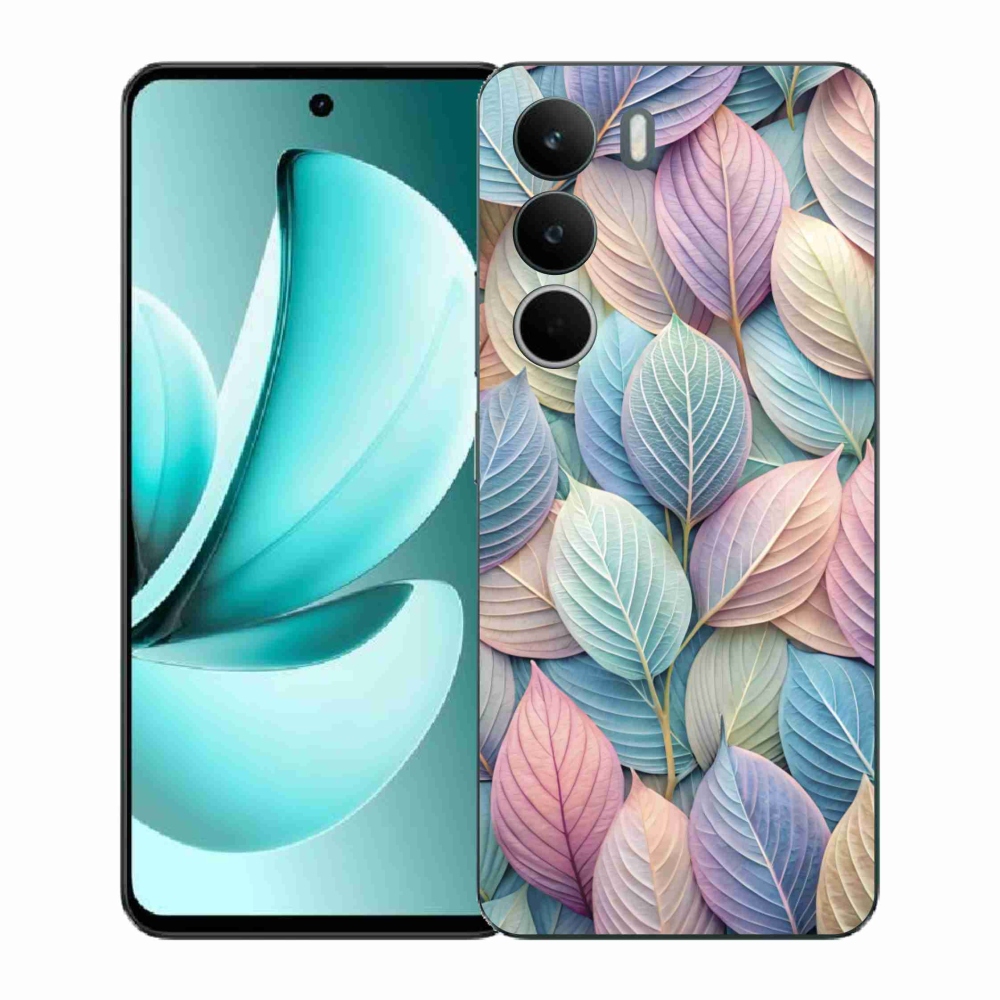 Zselés borító mmCase a Realme C71 készülékhez - pasztell levelek