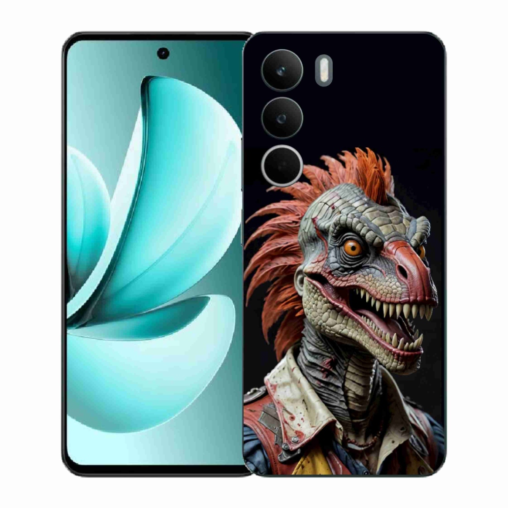 Gél borító mmCase a Realme C71 készülékhez - punk dinoszaurusz