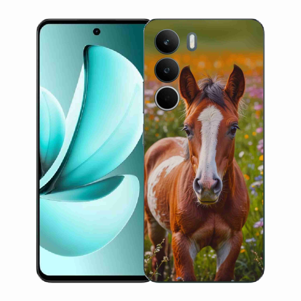 Gél borítás mmCase a Realme C71 készülékhez - aranyos csikó