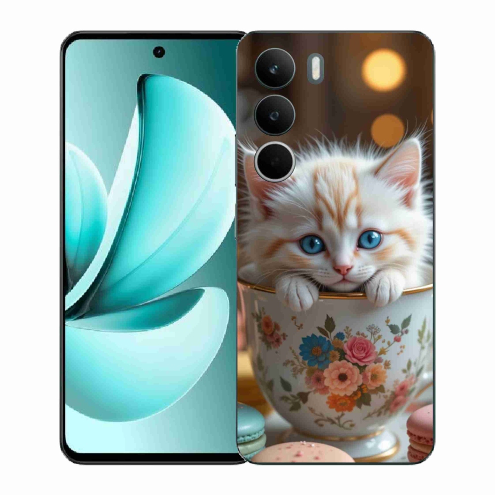 Gél borító mmCase a Realme C71 készülékhez - aranyos cica 6