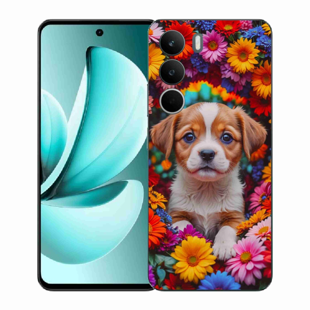 Gél borítás mmCase a Realme C71 készülékhez - aranyos kiskutya