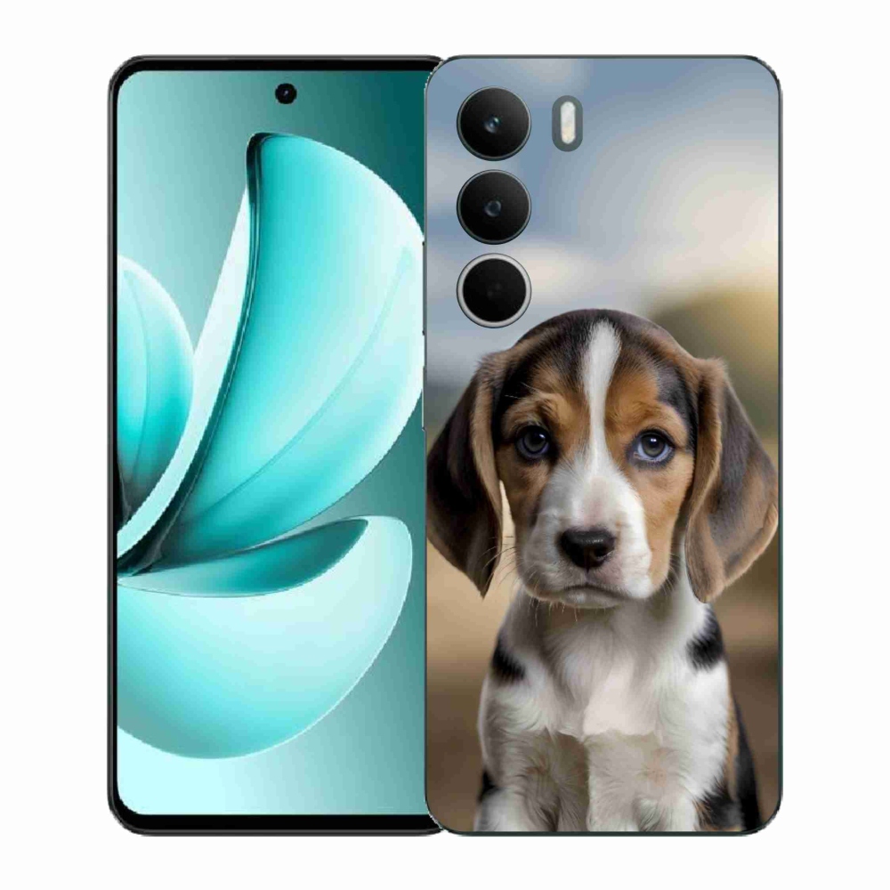 Gél borító mmCase a Realme C71 készülékhez - aranyos beagle