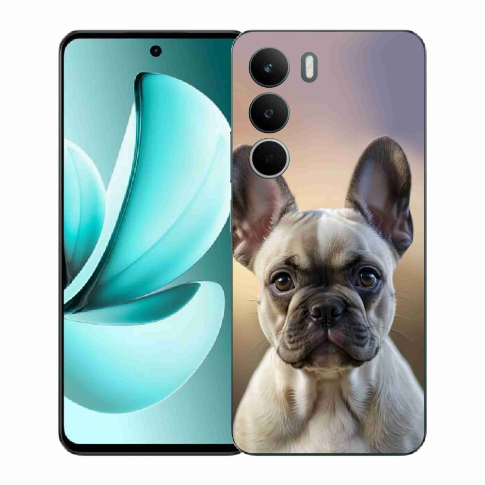 Gél borítás mmCase a Realme C71 készülékhez - aranyos francia bulldog