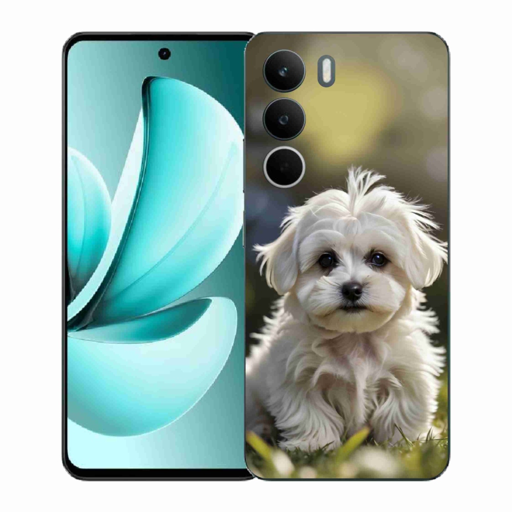 Gél borítás mmCase a Realme C71 készülékhez - aranyos máltai kutya