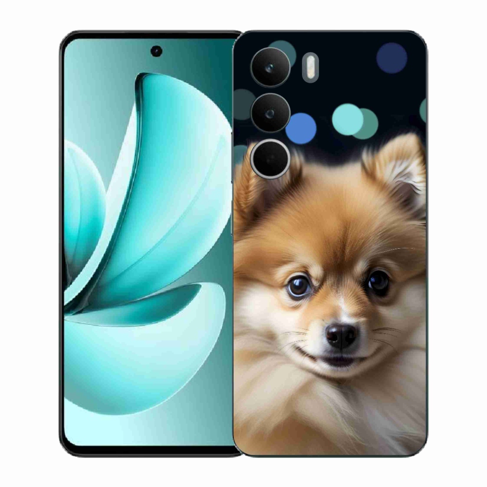 Gél borító mmCase a Realme C71 készülékhez - aranyos pomerániai kutya