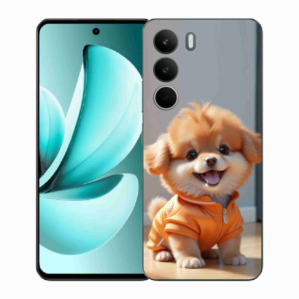Gél borítás mmCase a Realme C71 készülékhez - aranyos pomerániai pulóverben